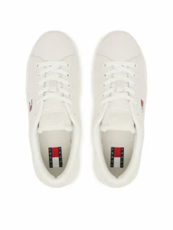 Sneakers Tjw Script Cupsole Flatform EN0EN02961 Bianco
