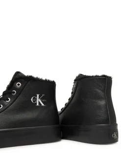 Sneakers Vulc Flatf Mid Laceup Lth Fur HW0HW03234 Nero