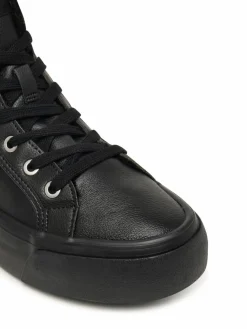 Sneakers Vulc Flatf Mid Laceup Lth Fur HW0HW03234 Nero