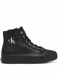 Sneakers Vulc Flatf Mid Laceup Lth Fur HW0HW03234 Nero
