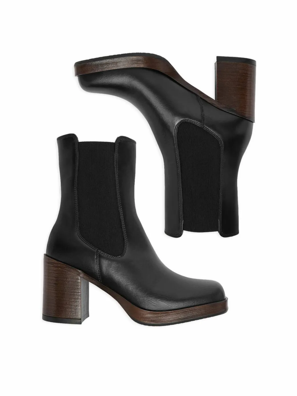 Stivaletti C-27740PE-PLATEAU Nero