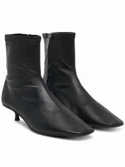 Stivaletti Round Kitt Heel Ankle Boot Nappa HW0HW03169 Nero